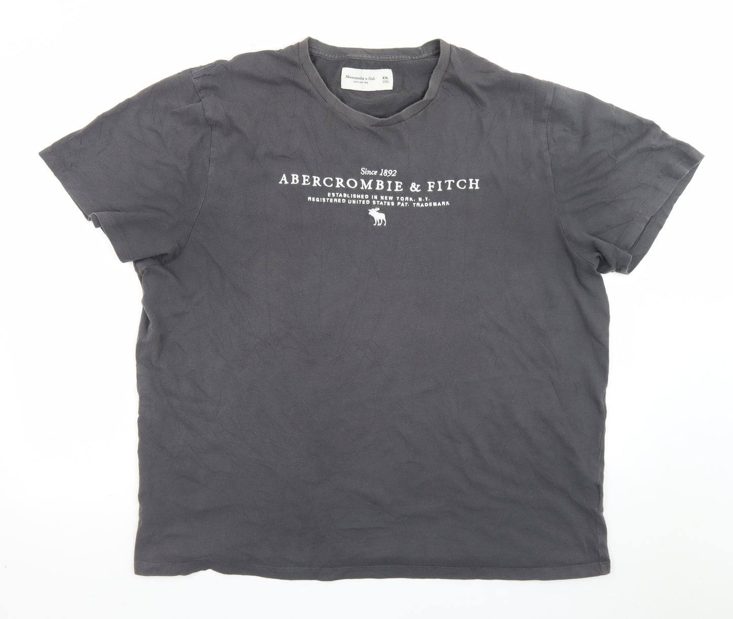 Abercrombie & Fitch Men's Black XXL Soft Crew Neck Graphic T-Shirt