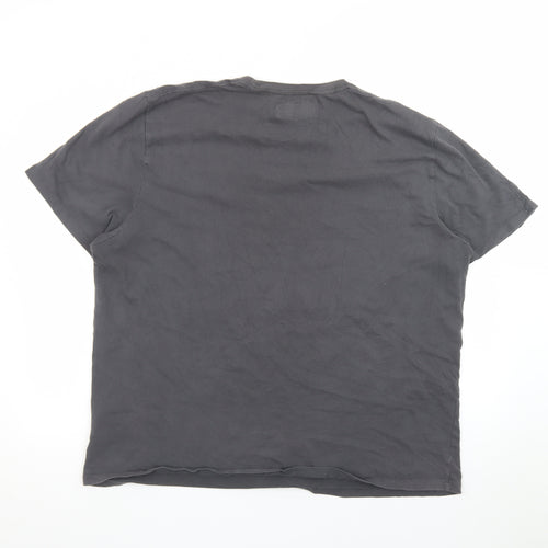 Abercrombie & Fitch Men's Black XXL Soft Crew Neck Graphic T-Shirt