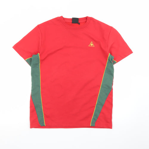 Le Coq Sportif Men's Red Portugal Graphic Crew Neck T-Shirt Size S