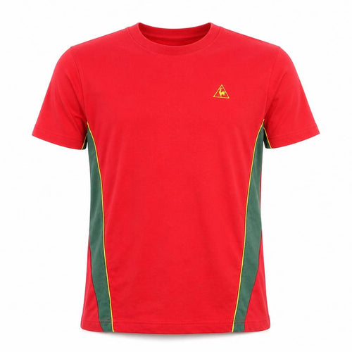 Le Coq Sportif Men's Red Portugal Graphic Crew Neck T-Shirt Size S