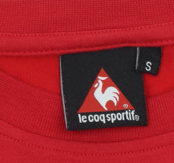 Le Coq Sportif Men's Red Portugal Graphic Crew Neck T-Shirt Size S