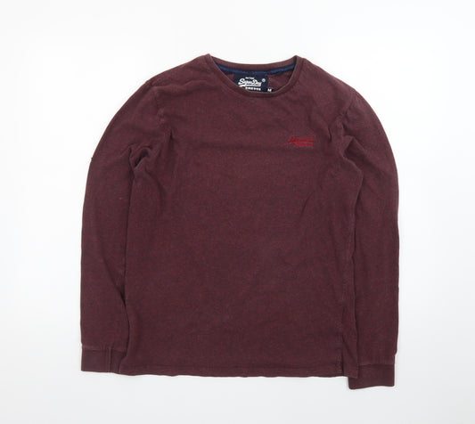 Superdry Men's Red Long Sleeve Vintage Crew Neck T-Shirt - Size M