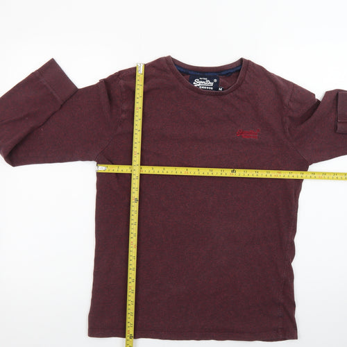 Superdry Men's Red Long Sleeve Vintage Crew Neck T-Shirt - Size M