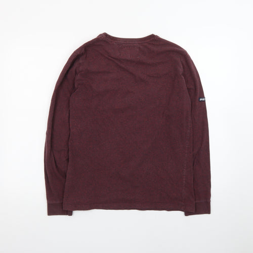 Superdry Men's Red Long Sleeve Vintage Crew Neck T-Shirt - Size M