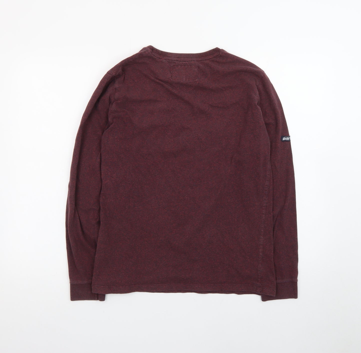 Superdry Men's Red Long Sleeve Vintage Crew Neck T-Shirt - Size M