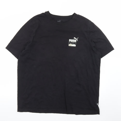 Puma Men's Black XXL Graphic Sportswear T-Shirt