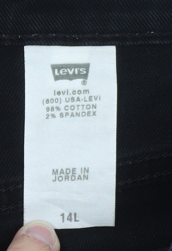 Levi's Women's Black 14L Straight Leg Stretch Jeans Tall Fit