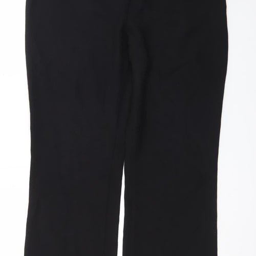Marks and Spencer Women’s Black Size 18 Straight Leg Stretch Trousers