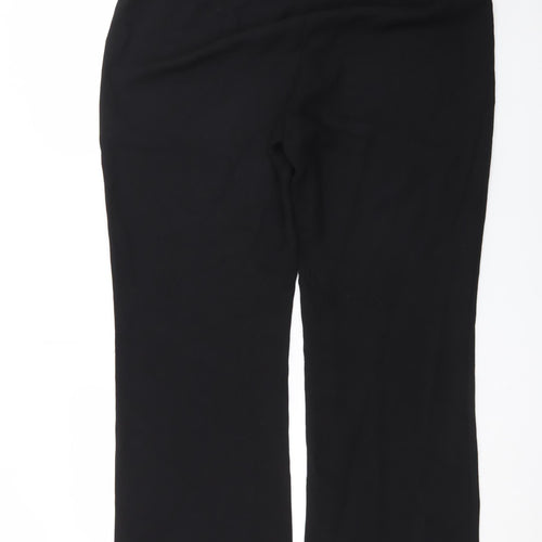 Marks and Spencer Women’s Black Size 18 Straight Leg Stretch Trousers