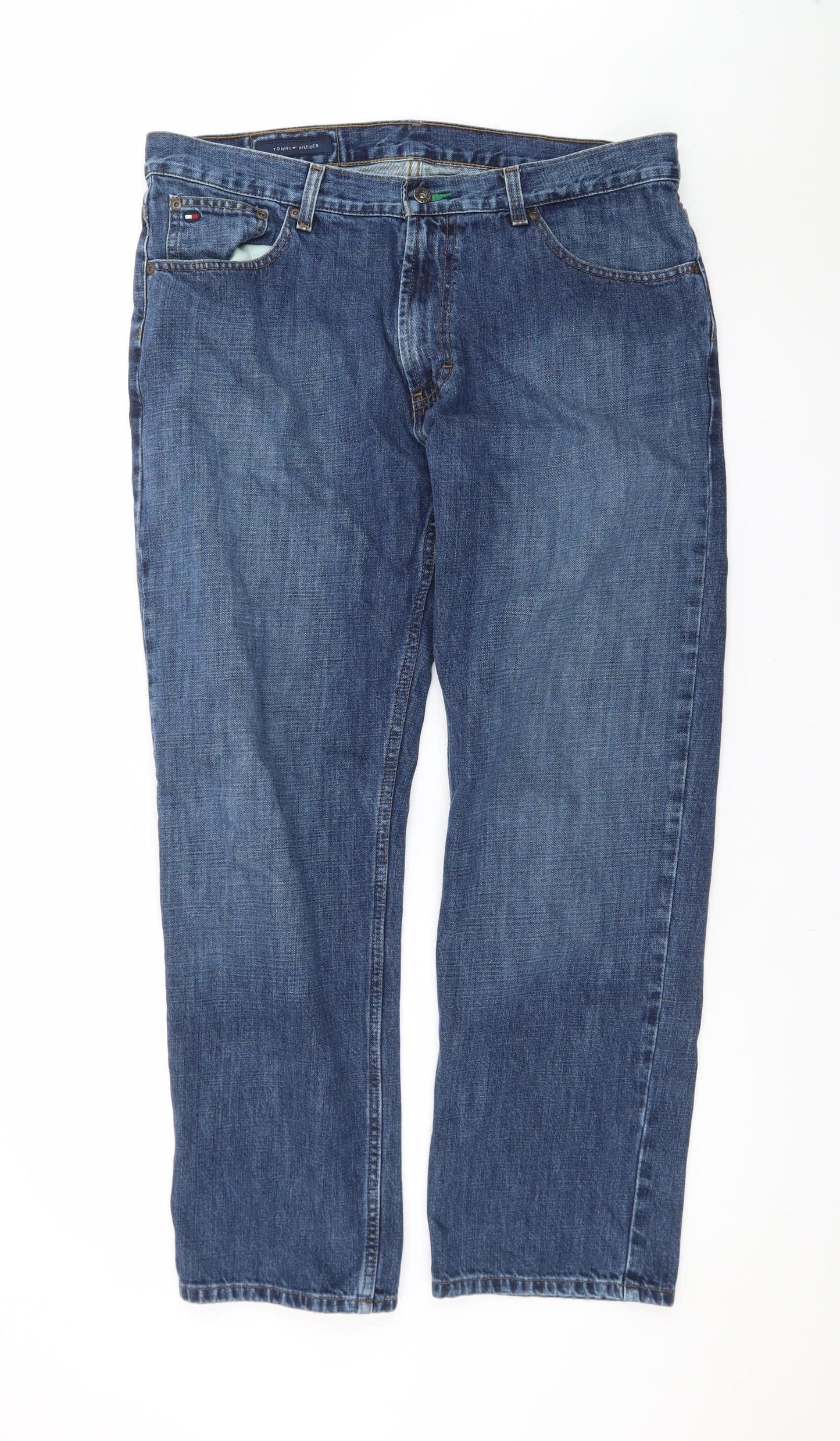 Tommy Hilfiger Men's Blue Straight Leg Denim Jeans 36x30