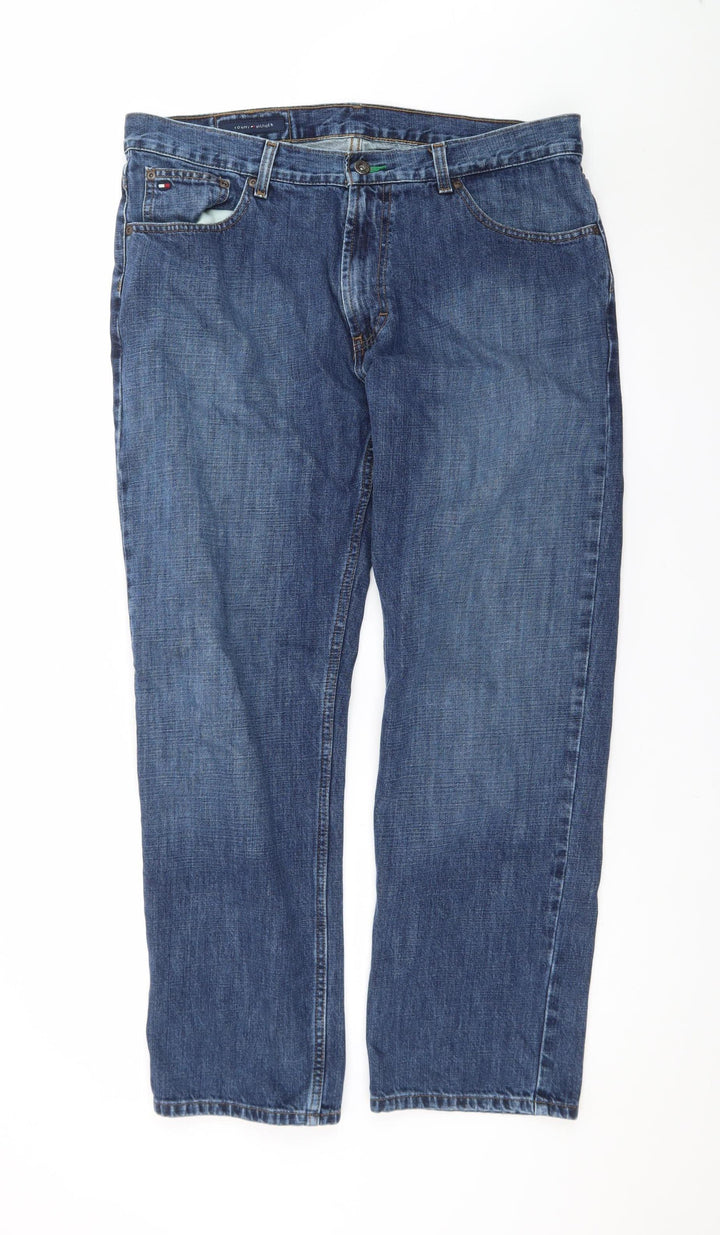 Tommy Hilfiger Men's Blue Straight Leg Denim Jeans 36x30