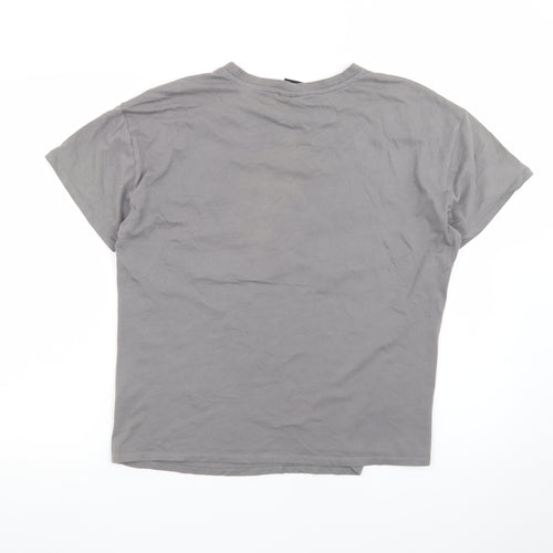 George Women Grey MTV Graphic Short Sleeve T-Shirt Size 12