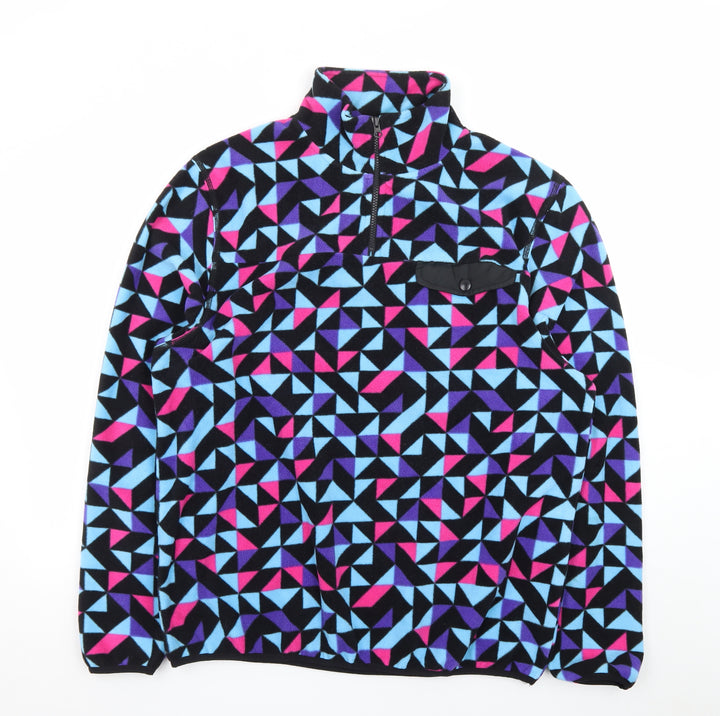 Neon Riot Men's Multicoloured Fleece Pullover Sweatshirt XL