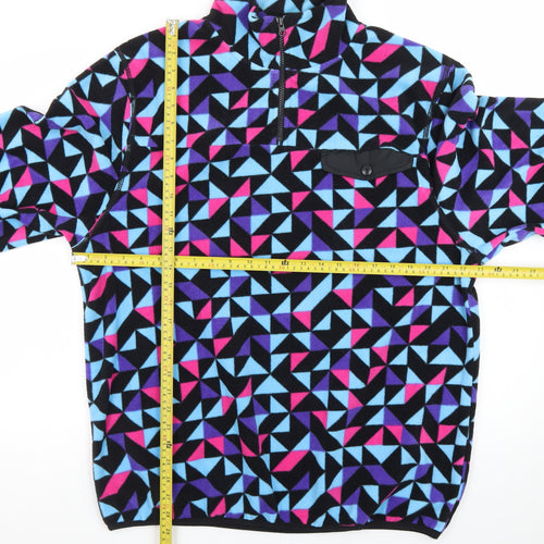 Neon Riot Men's Multicoloured Fleece Pullover Sweatshirt XL