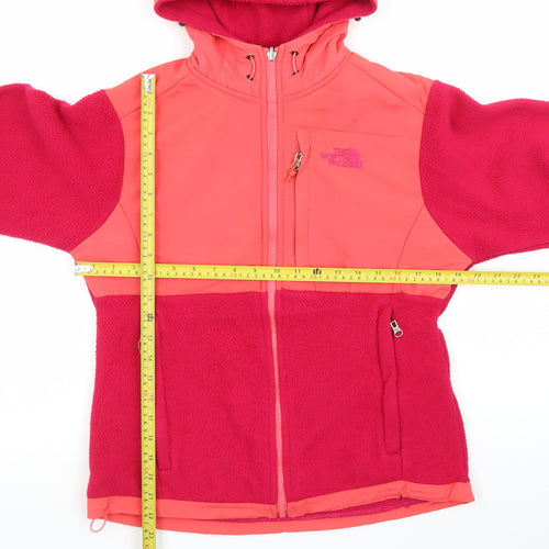 The North Face Women's Pink Hooded Fleece Jacket M