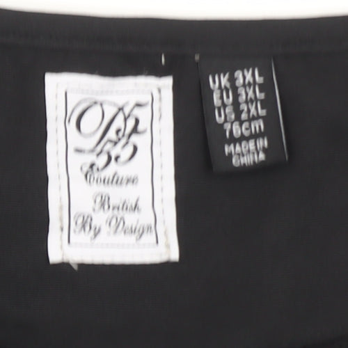OF 55 Mens Black 3XL Utility Waistcoat With Multiple Pockets