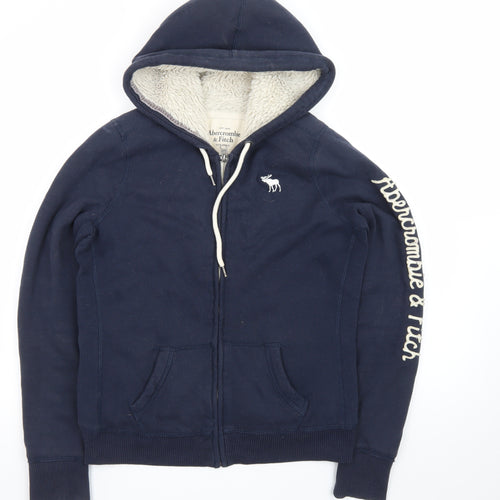 Abercrombie & Fitch Men’s Blue Full Zip Lined Hoodie Size L