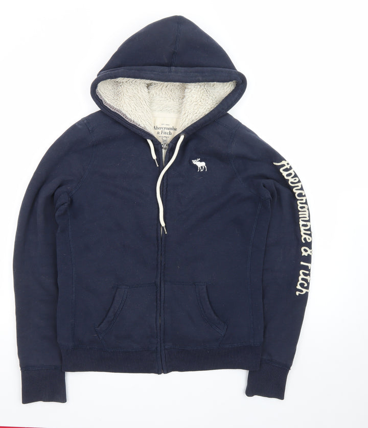 Abercrombie & Fitch Men’s Blue Full Zip Lined Hoodie Size L