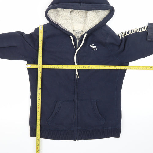 Abercrombie & Fitch Men’s Blue Full Zip Lined Hoodie Size L