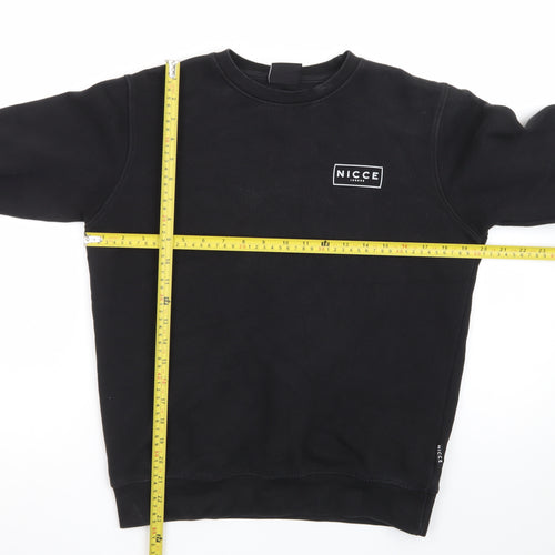 Nicce Boys Black Regular Fit Logo Pullover Sweatshirt 13 Years