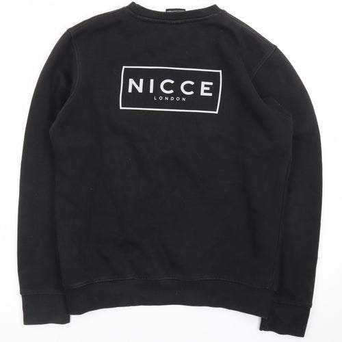 Nicce Boys Black Regular Fit Logo Pullover Sweatshirt 13 Years