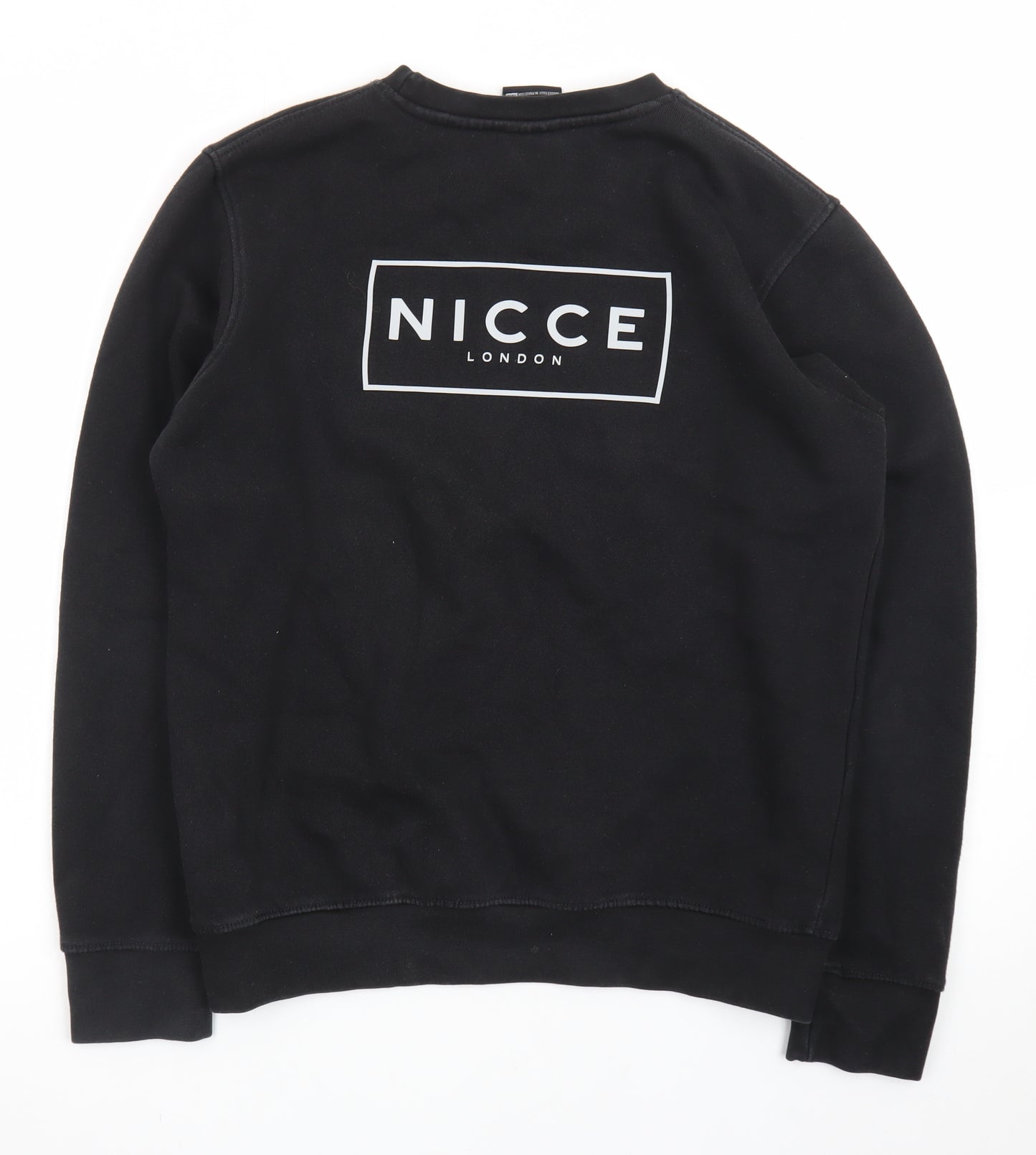 Nicce Boys Black Regular Fit Logo Pullover Sweatshirt 13 Years