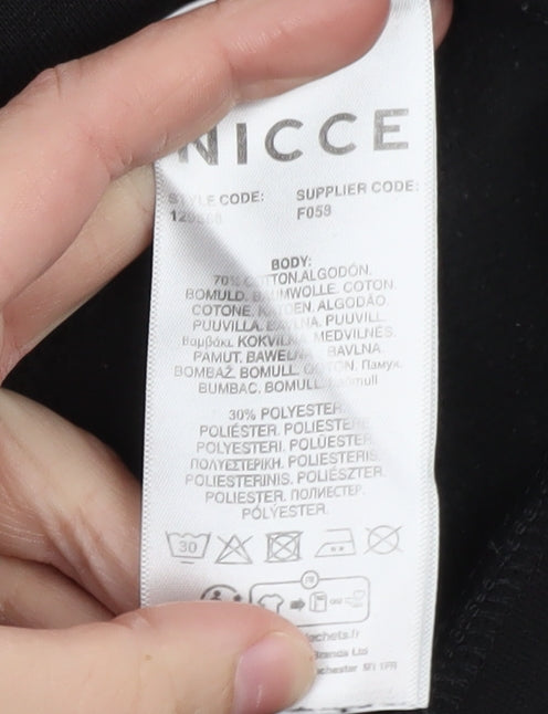 Nicce Boys Black Regular Fit Logo Pullover Sweatshirt 13 Years