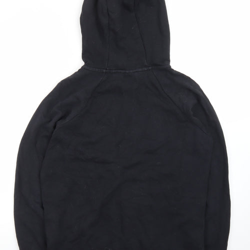 Nike Men's Black Pullover Hoodie M Regular Fit Fleece Logo