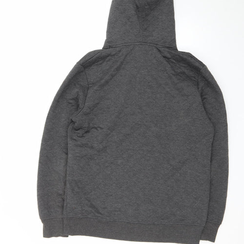 Jack & Jones Men’s Grey Pullover Hoodie L Quilted Core Casual