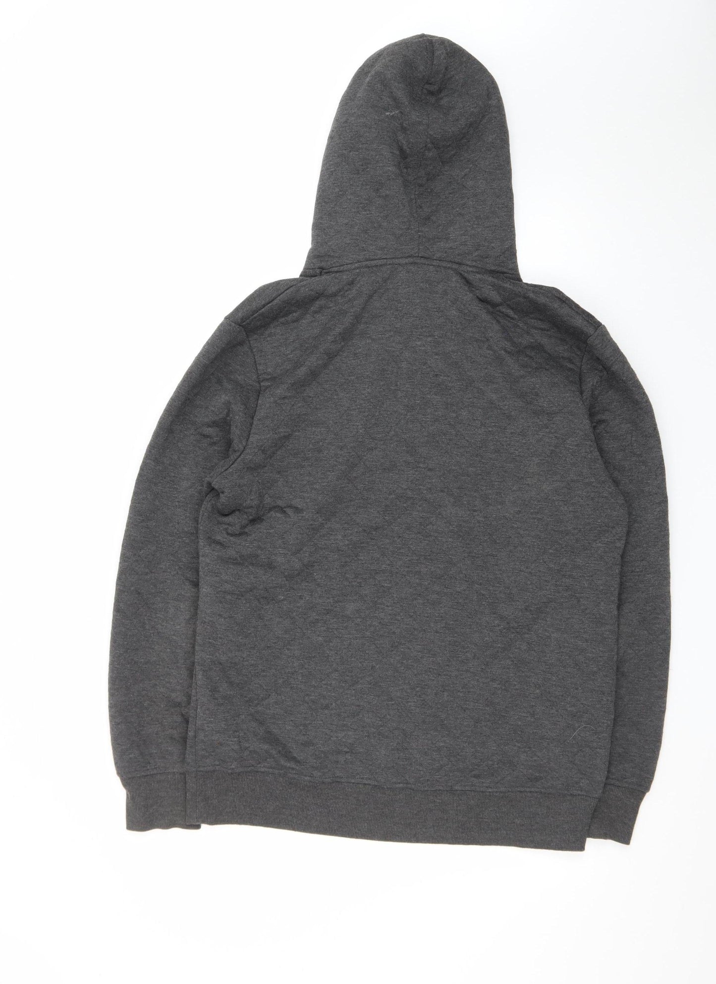 Jack & Jones Men’s Grey Pullover Hoodie L Quilted Core Casual