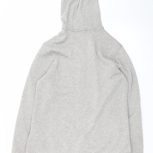 Decathlon Men's Grey Full Zip Hoodie Polyester L Regular Fit