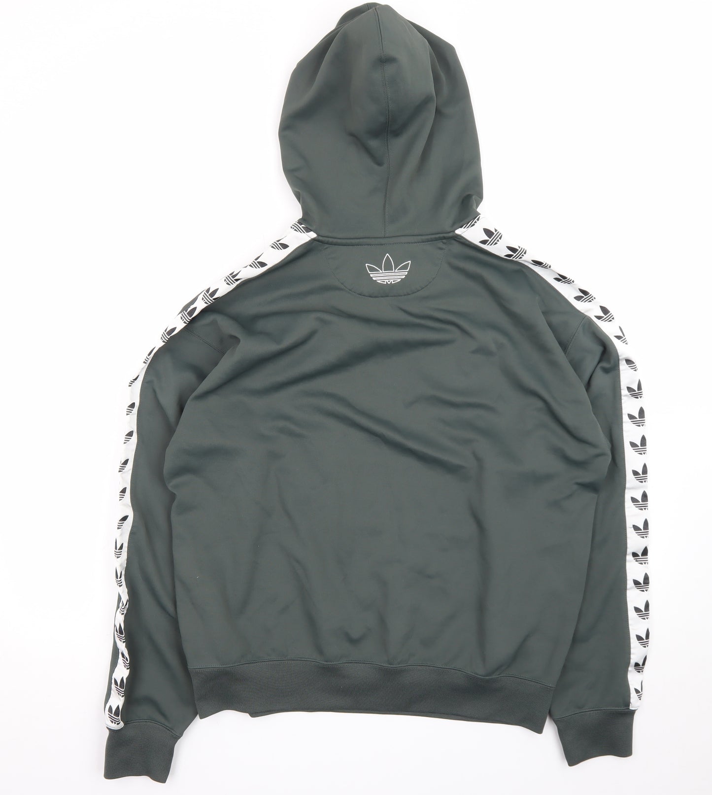 adidas Men's Green Pullover Hoodie M Logo Sports Style