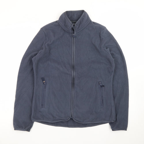 Marks and Spencer Women's Blue Fleece Zip Jacket Size 10