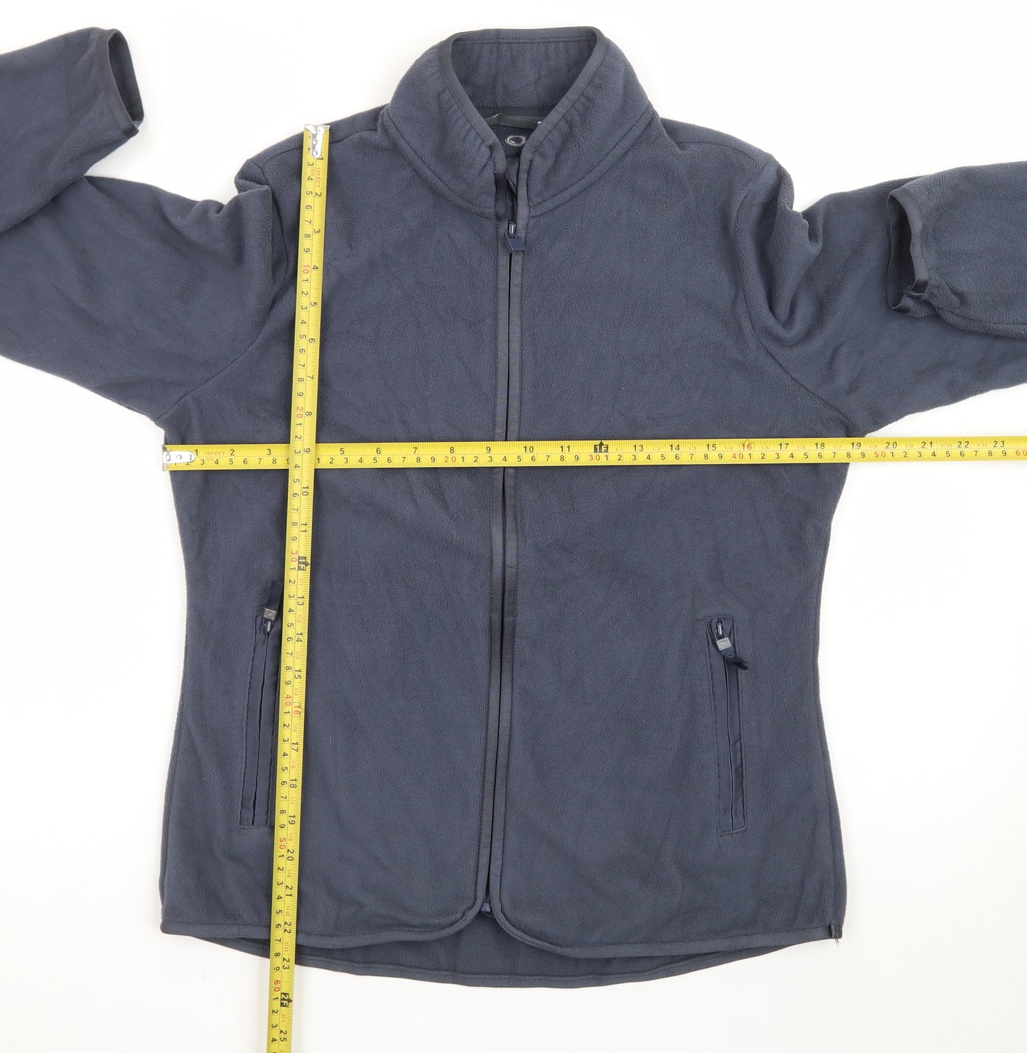 Marks and Spencer Women's Blue Fleece Zip Jacket Size 10