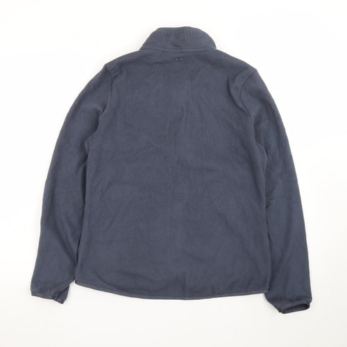 Marks and Spencer Women's Blue Fleece Zip Jacket Size 10