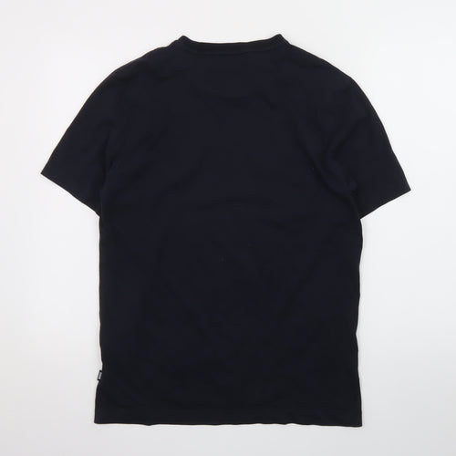 BOSS Men's Black Cotton Crew Neck Short Sleeve T-Shirt Size M