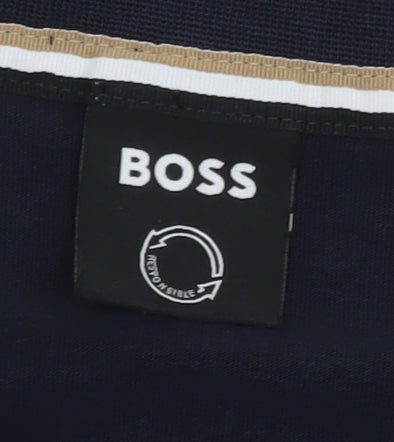 BOSS Men's Black Cotton Crew Neck Short Sleeve T-Shirt Size M