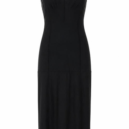 French Connection Women's Black Size 12 Slip Dress Midi V-Neck