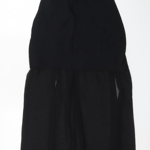 French Connection Women's Black Size 12 Slip Dress Midi V-Neck
