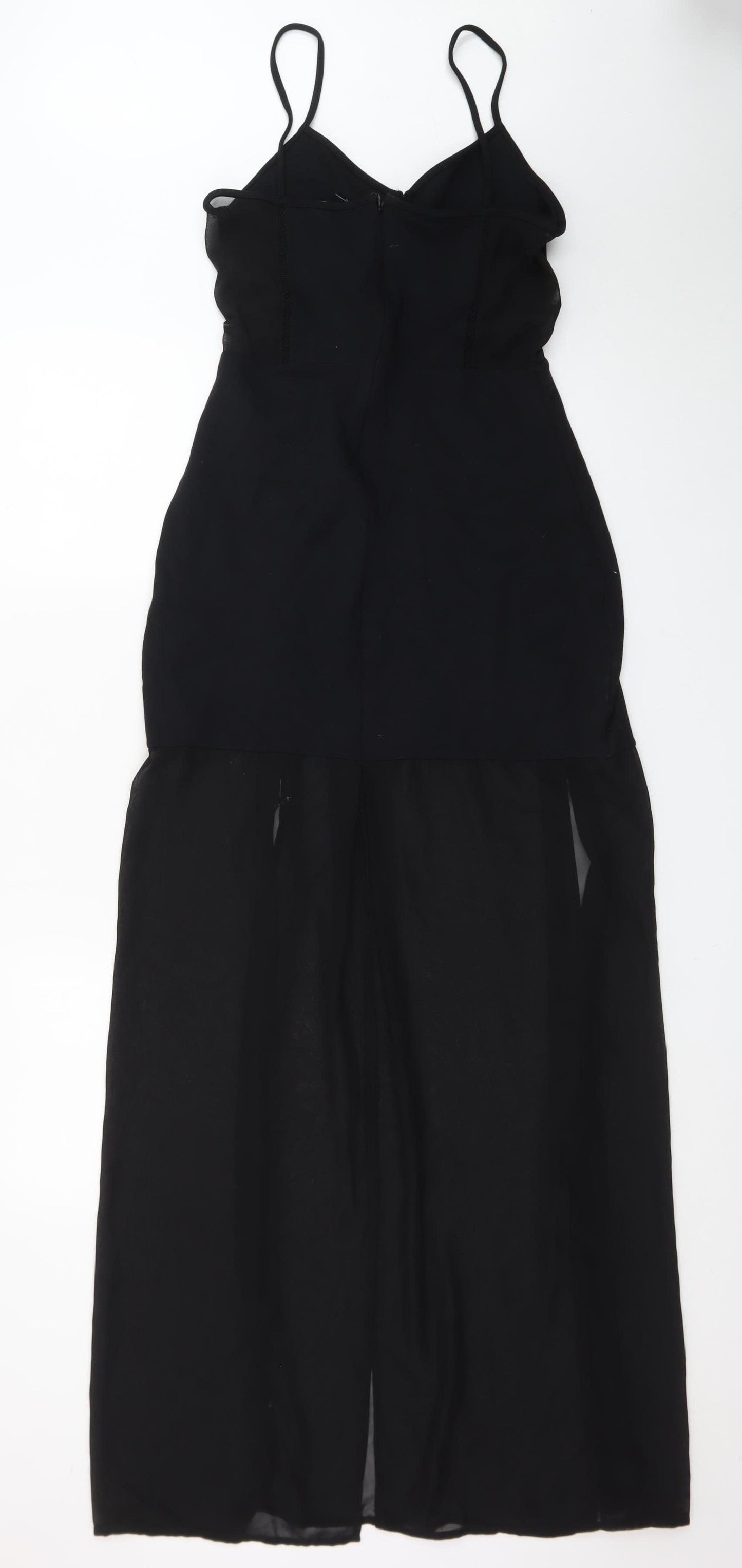 French Connection Women's Black Size 12 Slip Dress Midi V-Neck