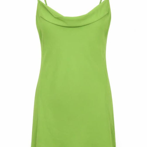 Nasty Gal Women’s Green Slip Dress UK 8 Cowl Neck Satin Style