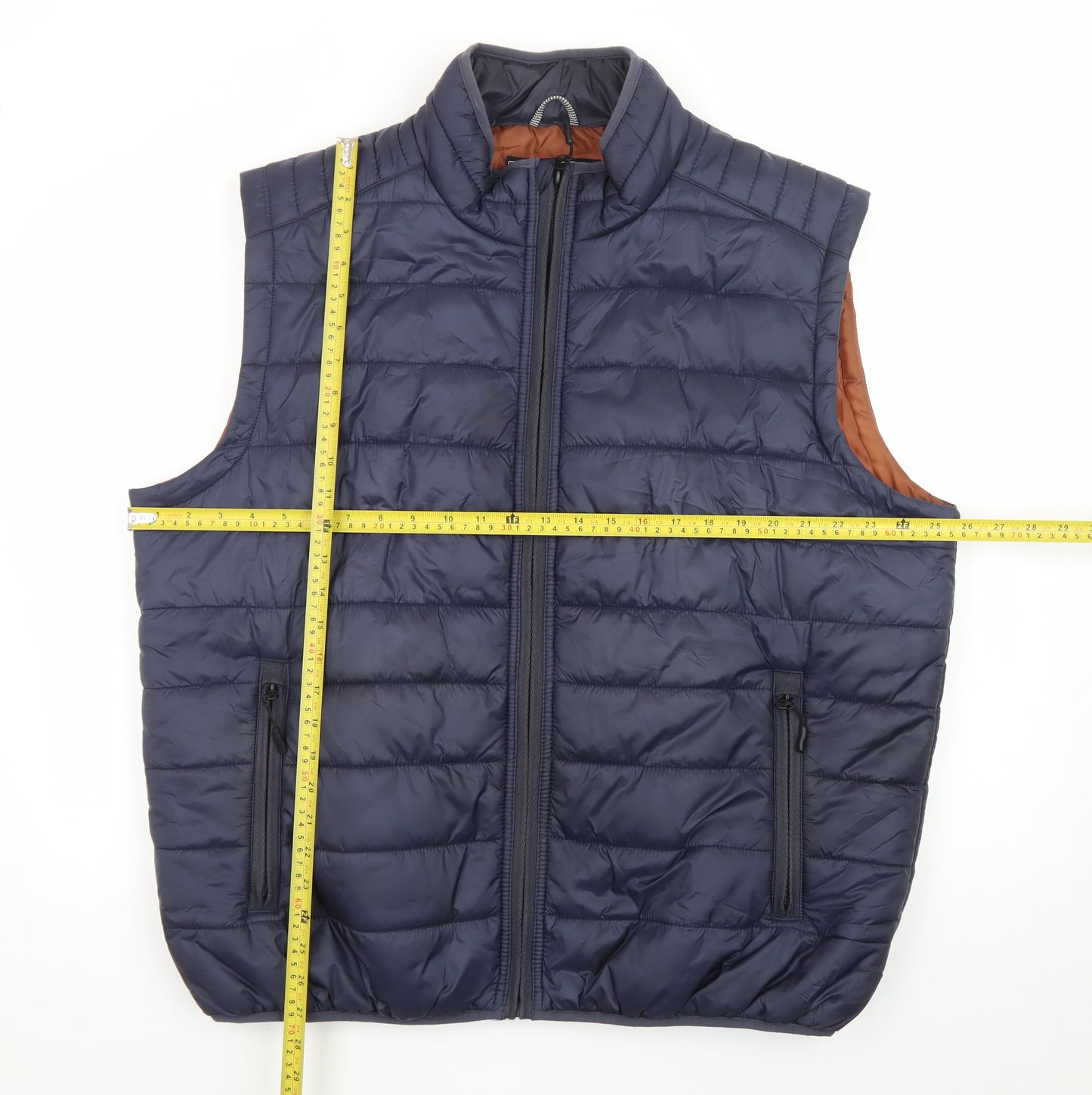 Red Herring Men's Blue XL Padded Bodywarmer Waistcoat