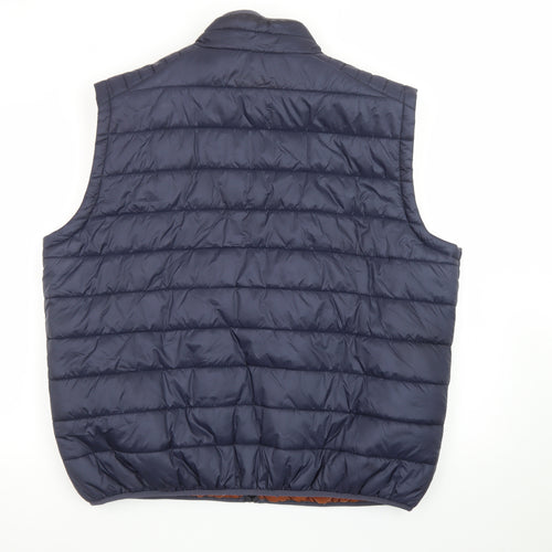 Red Herring Men's Blue XL Padded Bodywarmer Waistcoat