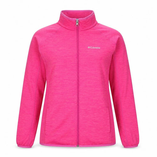 Columbia Women’s Pink Full Zip Fleece Jacket XL Lightweight Outdoor