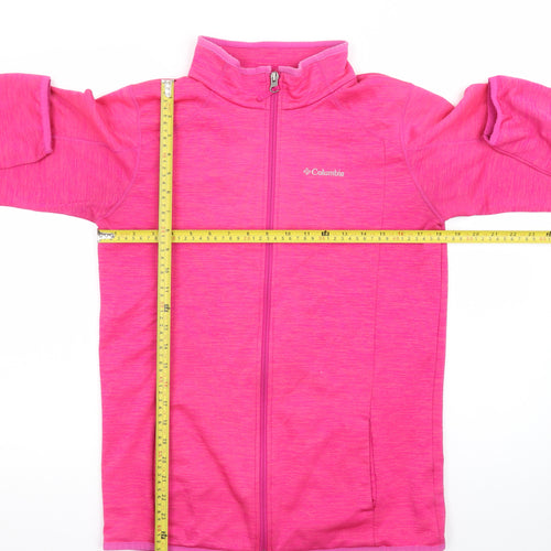 Columbia Women’s Pink Full Zip Fleece Jacket XL Lightweight Outdoor
