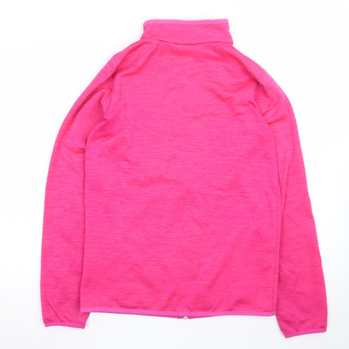 Columbia Women’s Pink Full Zip Fleece Jacket XL Lightweight Outdoor