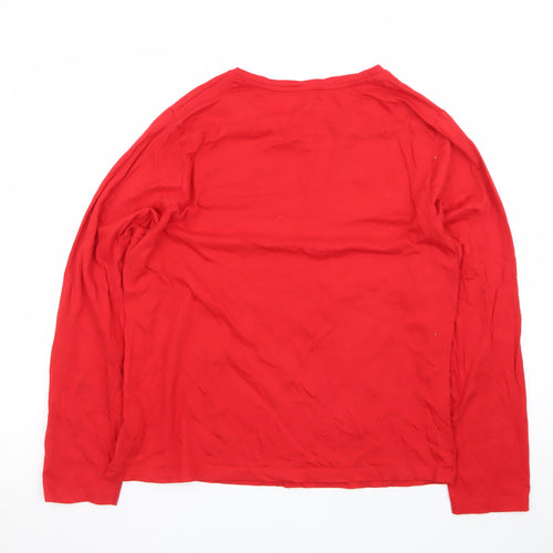 Disney Mickey & Friends Red Long Sleeve Women's Nightshirt M 12-14 Primark