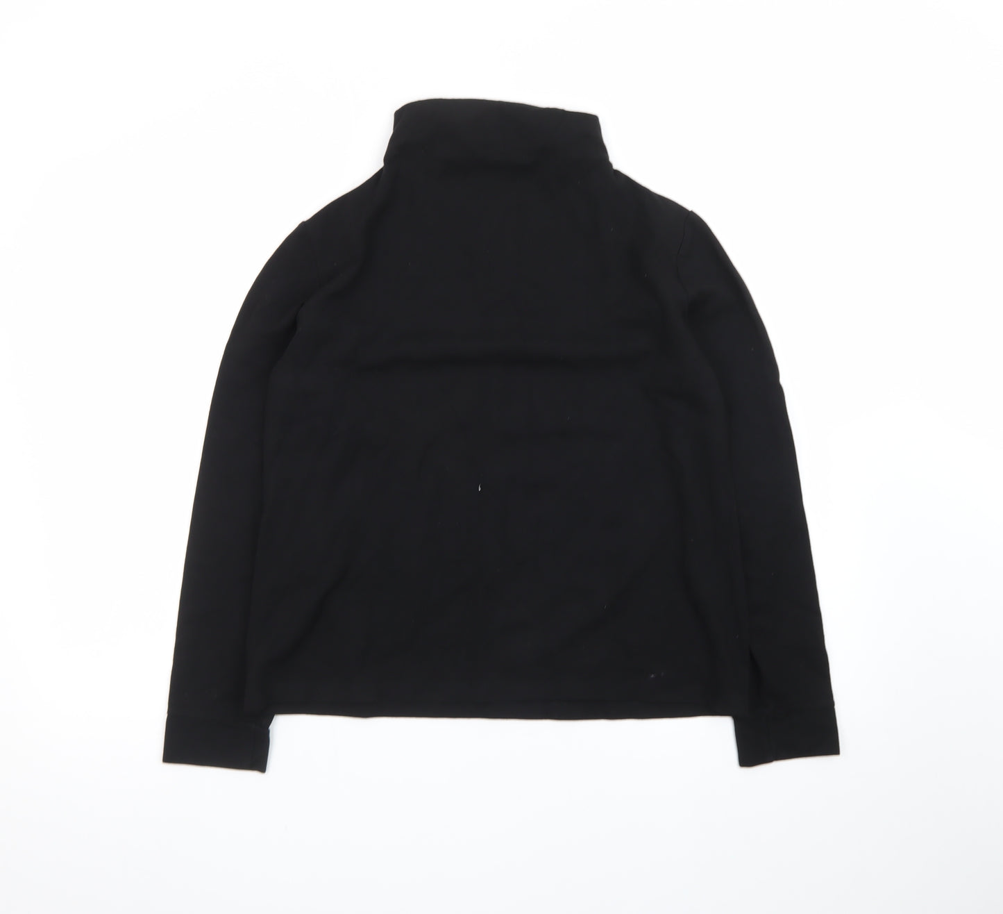 Farhi by Nicole Farhi Womens Black Roll Neck Jersey Top Size M 12