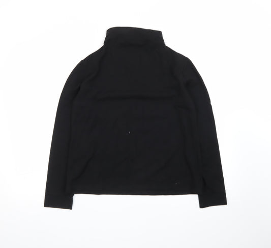 Farhi by Nicole Farhi Womens Black Roll Neck Jersey Top Size M 12