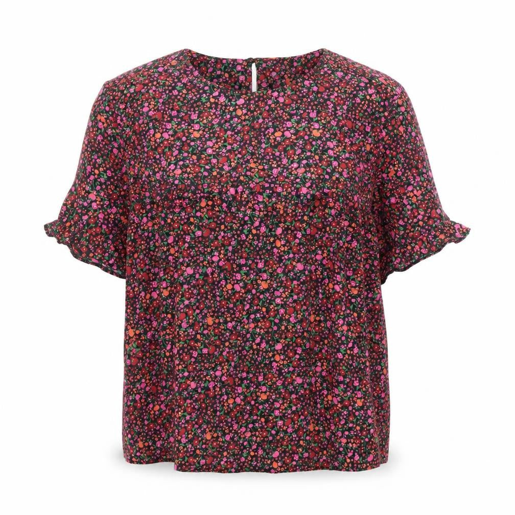Front view of By Henry Holland Women's Multicoloured Floral Blouse, size 10